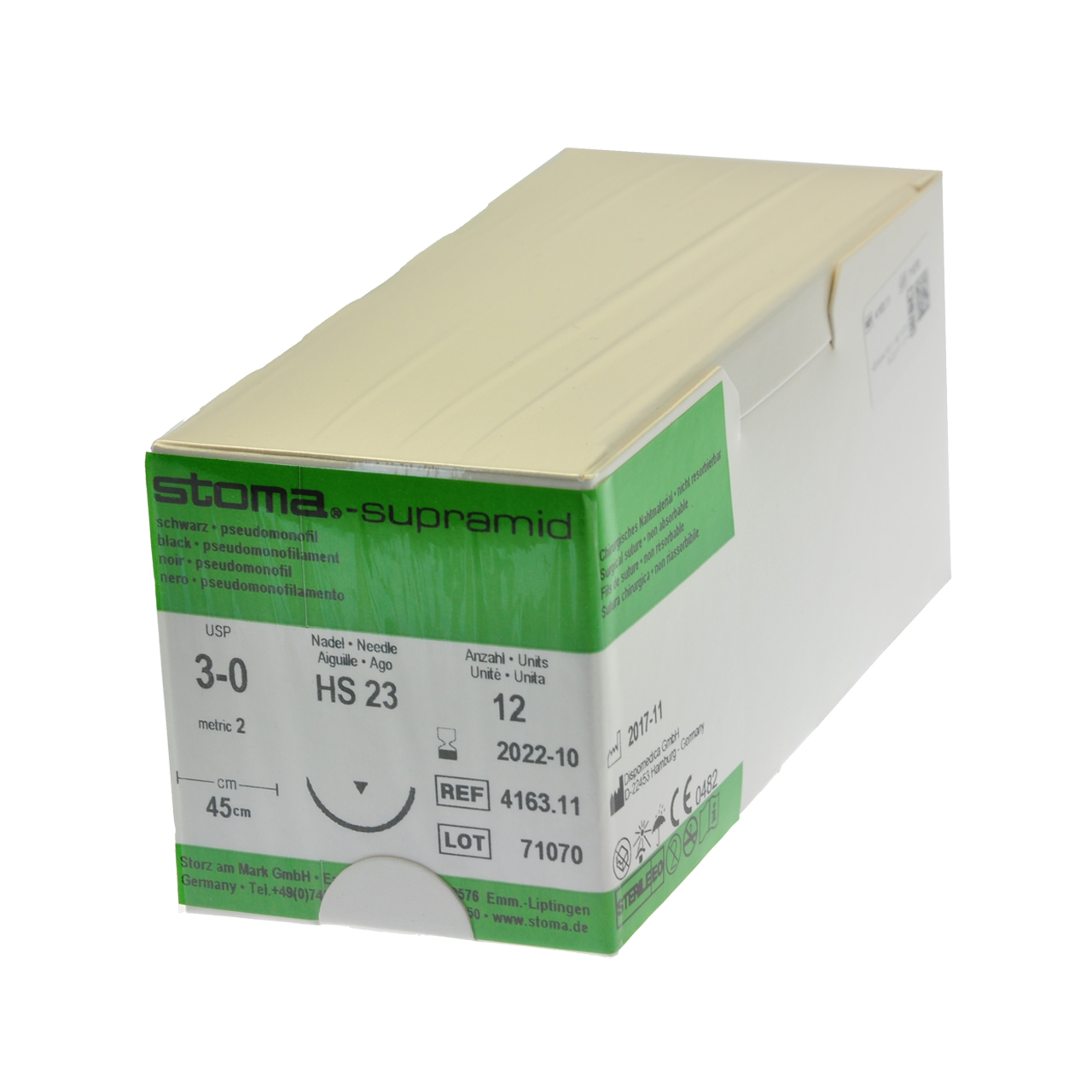Supramid HS 23, 3-0, 45 cm, 1 Dutzend