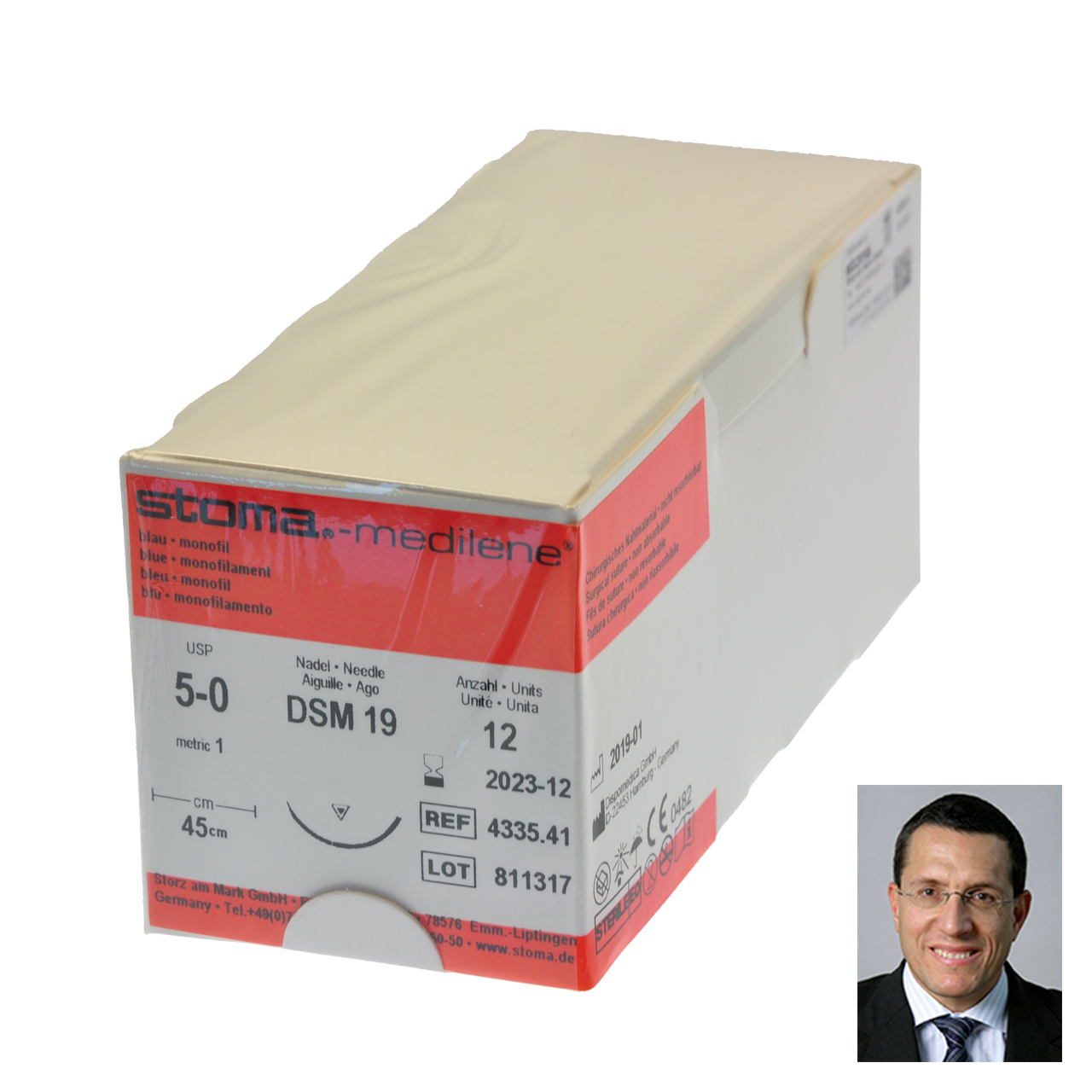 Medilene DSM 19, 5-0, 45 cm, 1 Dutzend