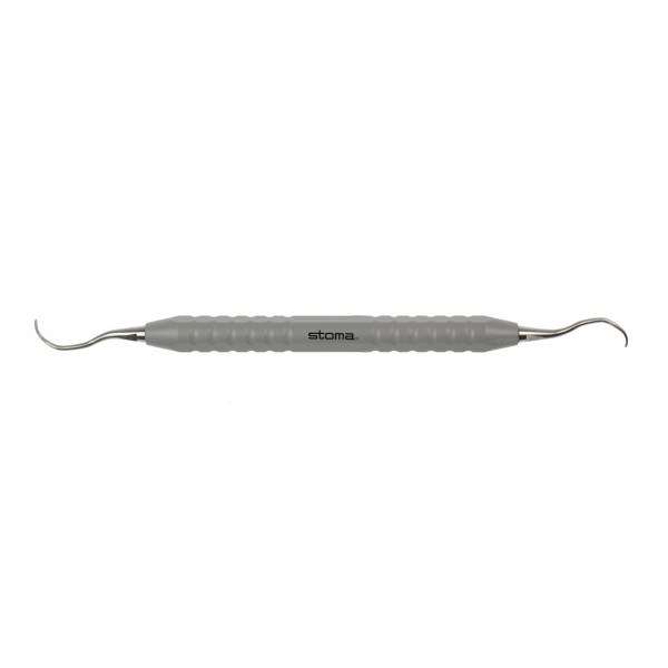 Kürette, Langer L3-4, Titan, color-stick® hellgrau, Ø 10 mm